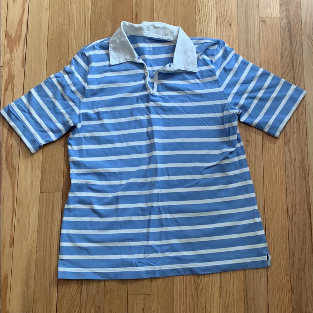 Lands end medium stripe polo